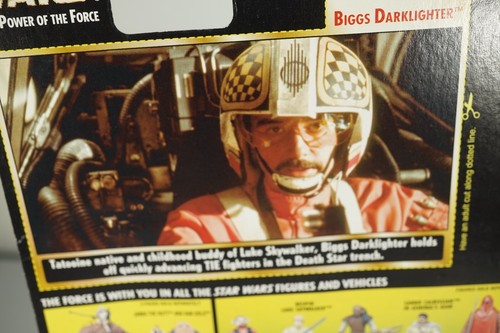 STAR WARS POTF2 A New Hope Biggs Darklighter X-Wing Pilot MOC Kenner Freeze 1996 - Picture 7 of 8
