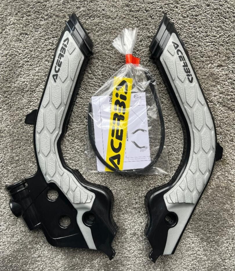 HUSQVARNA  TE 250 I  TE 300 I   2020-2023  ACERBIS FRAME GUARDS  BLACK / GREY