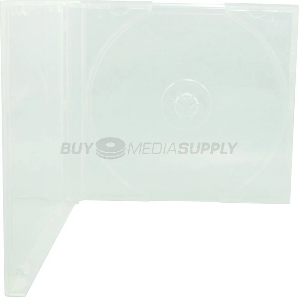 10.4mm Standard Clear 1 Disc CD/DVD PP Poly Case Lot - Image 3 of 4
