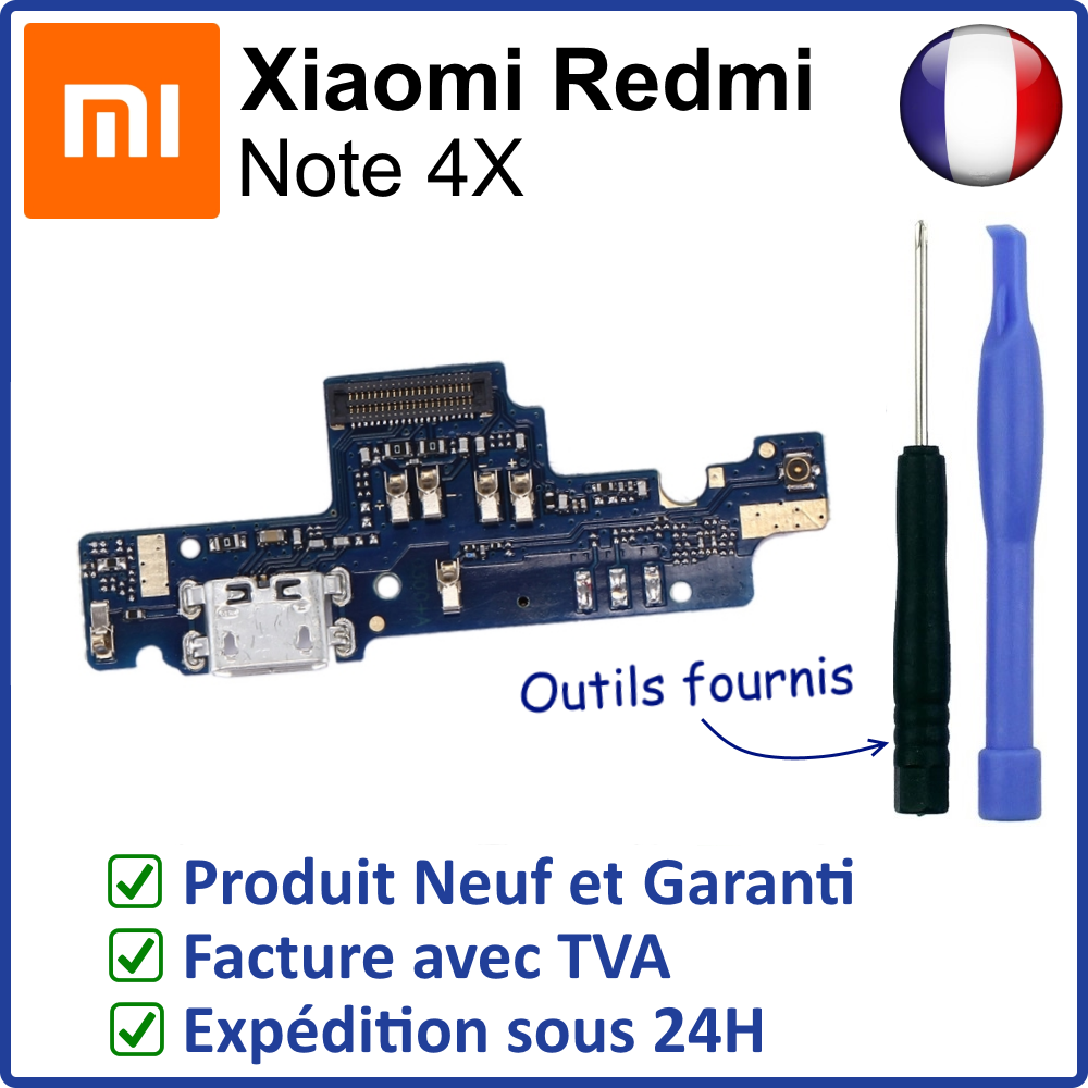 Connecteur De Charge (dock) Pour Xiaomi Redmi Note 4X - USB Et Micro, Neuf Sous Blister