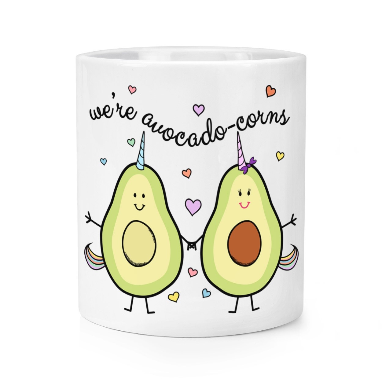 We're Avocadocorns Makeup Brush Pencil Pot - Funny Avocado Unicorn