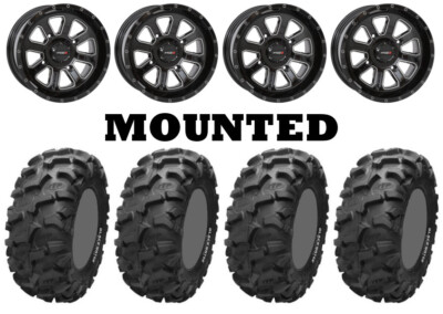 Kit 4 ITP Blackwater Evolution 28x9-14/28x11-14 on System 3 ST-4 Gloss Black TER