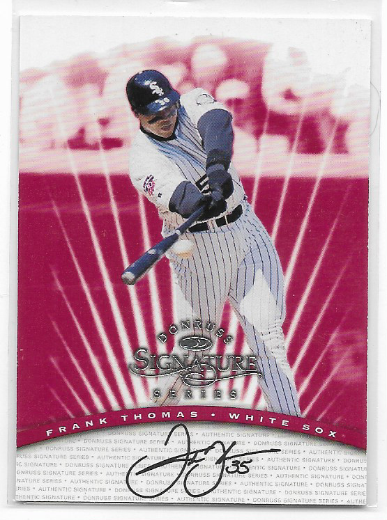 Frank Thomas 1997 Donruss Signature SAMPLE Card No Number