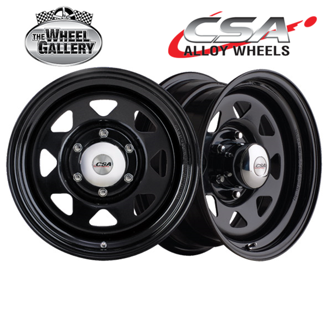 CSA Ranger Steel 17x8 5/150 0P Black Set of Steel Wheel Wheels | eBay ...