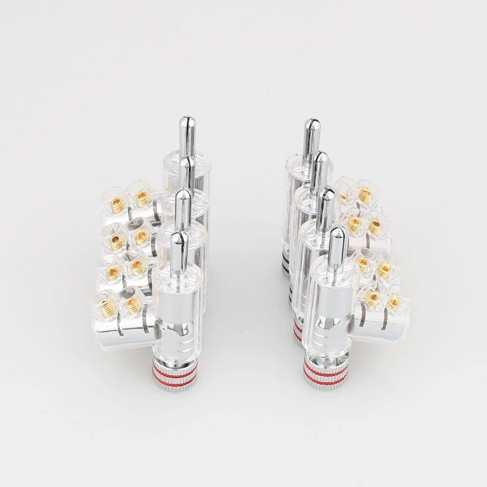 Hi-End Rhodium Plated Locking Speaker Cable Banana Plug CONNECTOR Terminal - Image 4 of 4