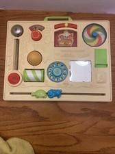 Vintage1983 Fisher Price Activity Center 134 Baby Toddler Toy Crib Busy Box