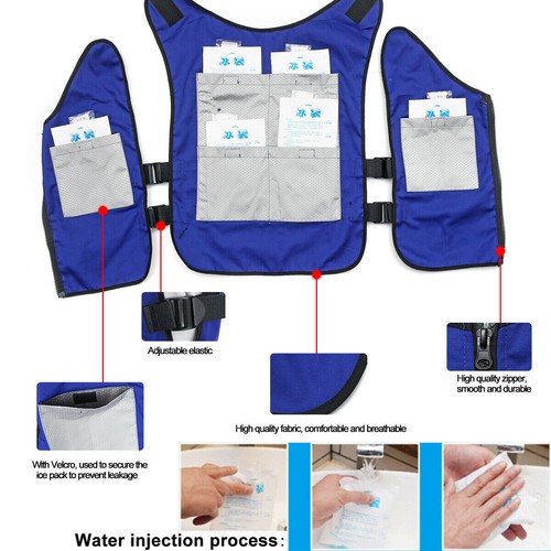 sweat vest for men women Cooling Clothes for Hot Weather Ice Water Cooling Vest - Picture 5 of 9