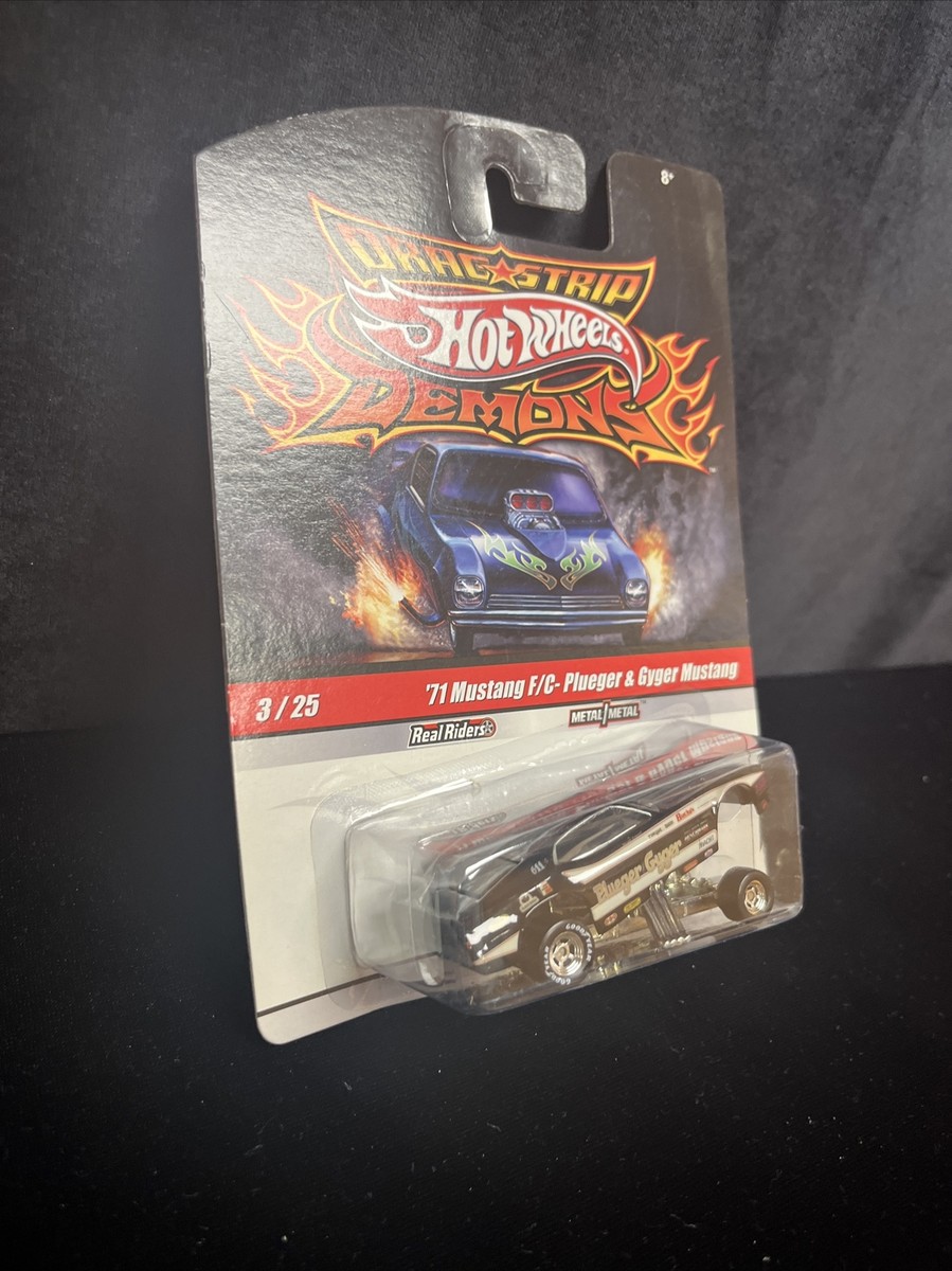 ミニカー 71 MUSNTAG F/C - PLUEGER & GYGER MUSTANG 71 MUSTANG F/C Hot Wheels Drag Strip Demons Real Riders