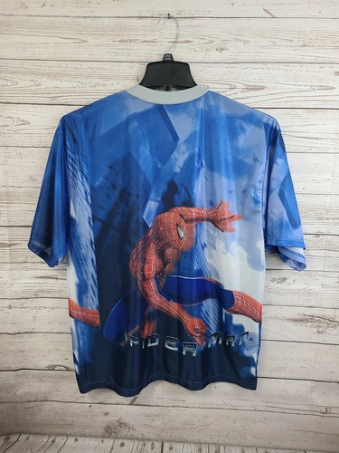 Camicia ufficiale Spider-Man gioventù taglia XL seta Spiderman grafica anteriore e posteriore - Foto 2 di 12