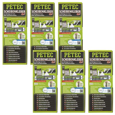 Petec 6x Disc Adhesive Set Hose Bag 400ml