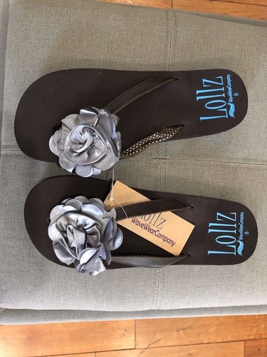 Sandali infradito supporto arco donna marrone con fiori argento quantità limitata - Foto 5 di 6