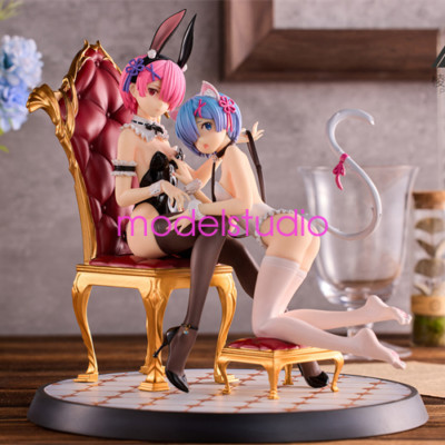 Prism Studio Bunny Girl Rem Resin Statue Ram Model 1/7 Scale Anime In Stock