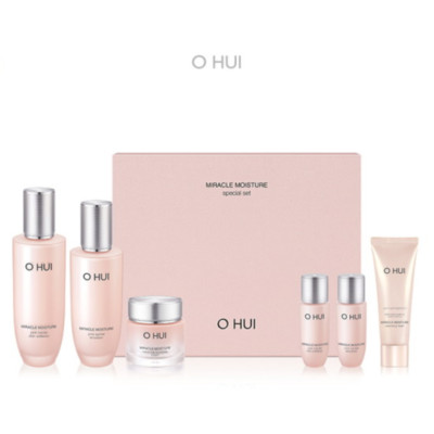 O HUI OHUI Miracle Moisture Pink Barrier Hautpflege Triple Set