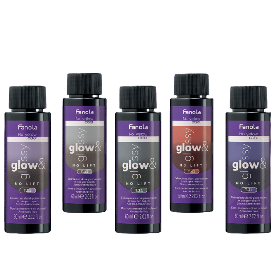 FANOLA NO YELLOW GLOW E GLOSSY Colorazione Demi-Permanente in Olio Senza Ammoni