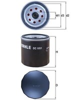 Mahle OC 1051 ÖLfilter FüR Ford Ford USA Hyundai Lada Land Rover Mazda Morgan