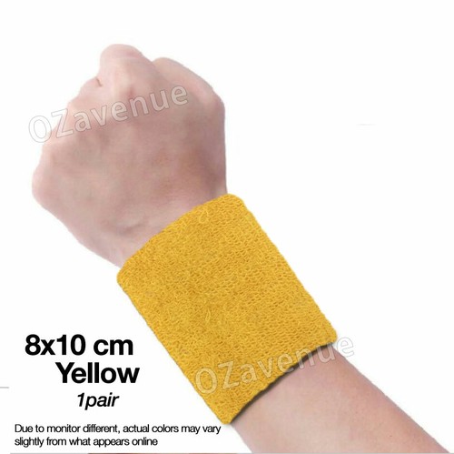 4x 2x Wristband Sweatband Running Sweat Band Sport Tennis Badminton Yoga Costume - Picture 20 of 23