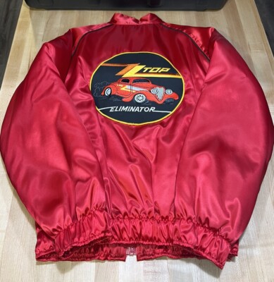 New 1980s ZZ Top Eliminator Red Satin Roadie Tour Concert