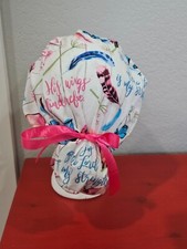 Religious Birds Feathers Butterflies Women's Ponytail Surgical Scrub Hat/Cap Han