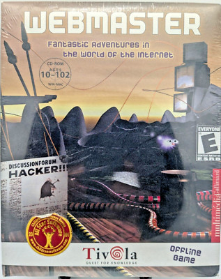 WEBMASTER Adventure Game from 1999 Brand New Retro PC CD-ROM Windows 95 98 Mac