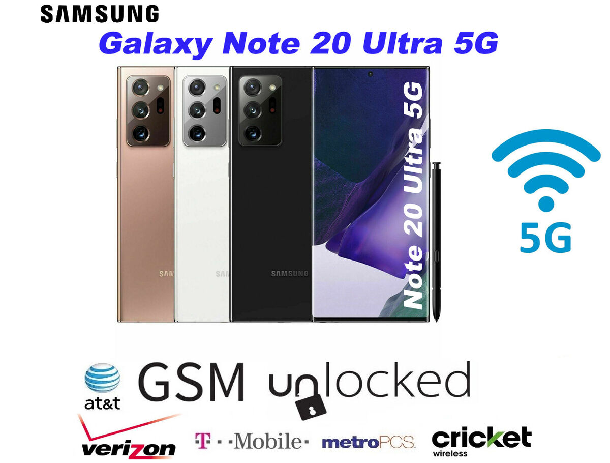 Samsung Galaxy Note 20 Ultra 5G Unlocked Phone, Mystic White