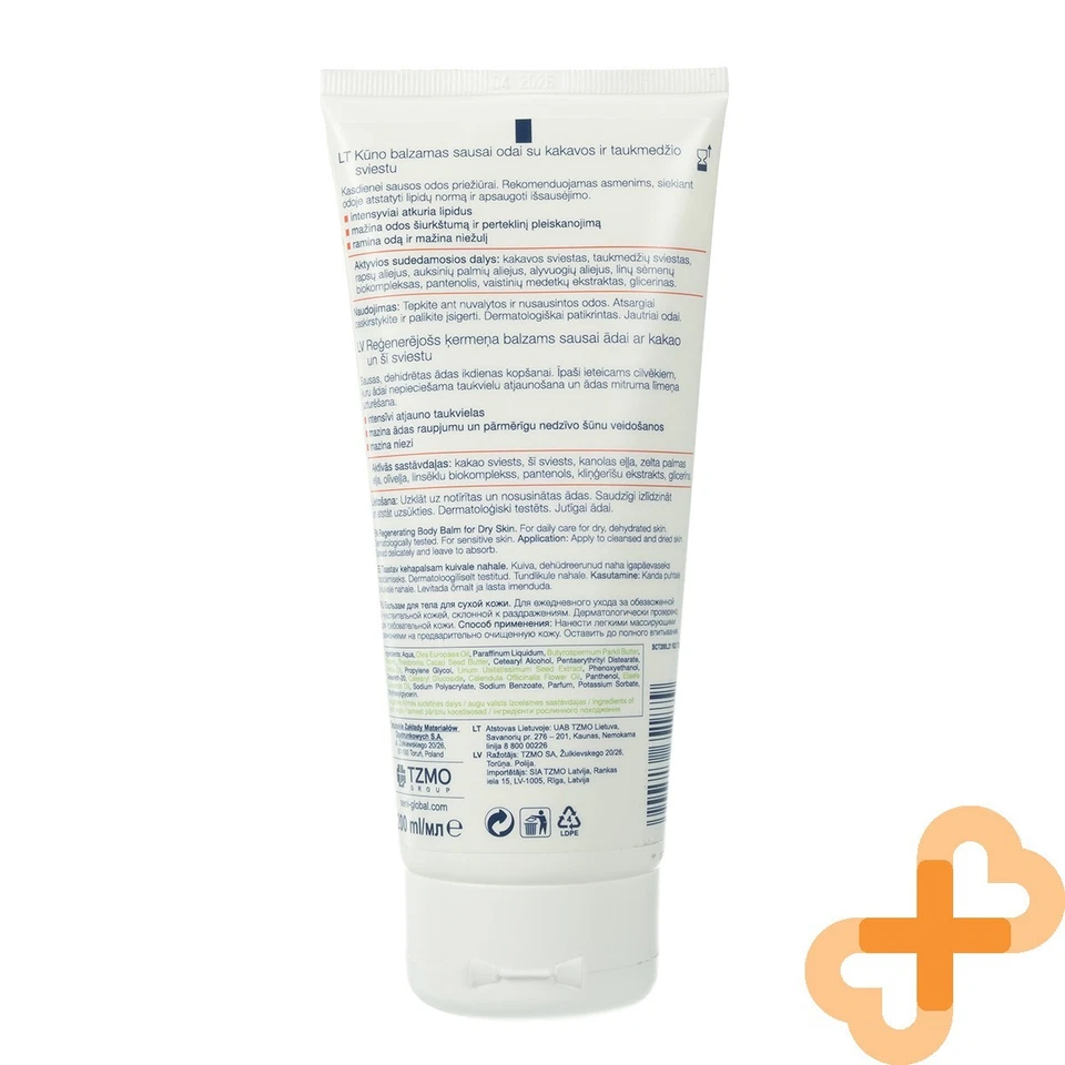 Seni Care Régénérant Baume Corps pour Sec Peau 200 ML Beurre de Cacao Karité - Photo 2/4