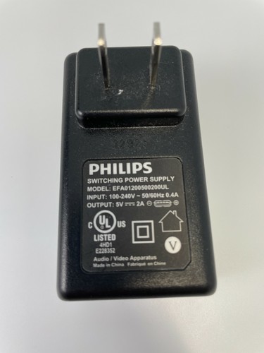Genuine AC power Charger for Philips ShoqBox SB7210/37 model EFA01200500200UL