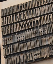 Bookbinding Brass Type set 0.59" embossing gold finishing bookbinder gilding ~