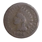 1886 TYPE 1 FULL DATE Indian Head Cent Penny KEY DATE  AVERAGE CIRCULATED