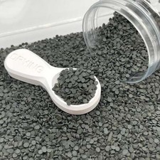 FAKE 3MM Black Round Circle Disc Polymer Clay Sprinkle NOT EDIBLE D17-09