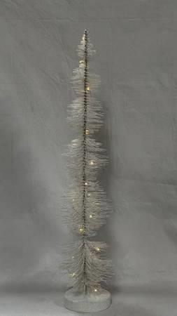 Valerie Parr Hill Bottlebrush Glitter White Tree - Pre Lit, White & Multi Color - Picture 11 of 11