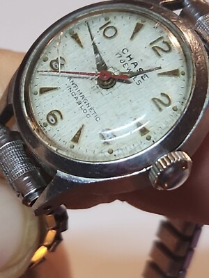 vintage chase incabloc antimagnetic waterproof swiss made wristwatch vintage chase incabloc antimagnetic waterproof swiss made  main image 3