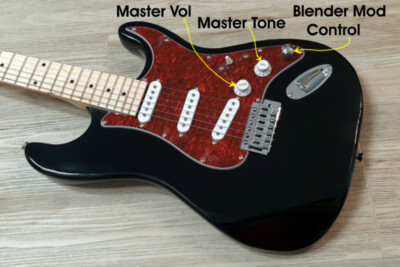 2026 Elite  Stratocaster Black Guitar w/ MODs Strat SSS Tortoise P/Guard DEMO