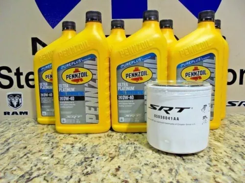 Mopar Performance SRT OIl Filter & 0W40 Full Synthetic Pennzoil 6.2 Hellcat 6.4