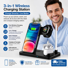 4 in 1 Wireless Charger Charging Station Stand