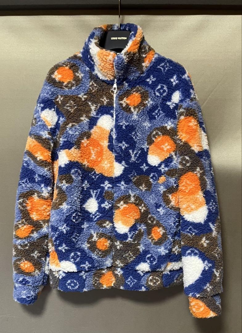 Louis Vuitton Monogram Jacquard Camo Fleece Bomber M Mens 23SS