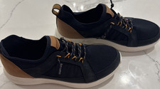 Men  s HUSH PUPPIES Shoe Elevate Sneaker Navy/Brown Size 9 Shoes