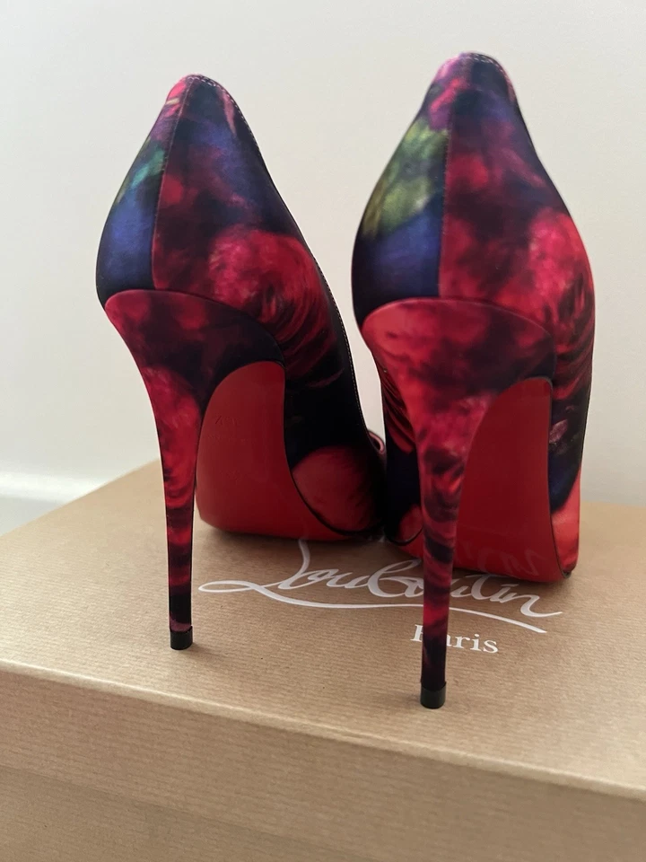 Zapatos de salón Christian Louboutin Kate 100 satinados talla 36,5 Foto 4 de 4