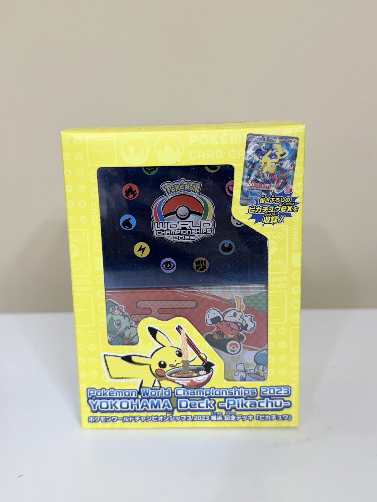 Yokohama Pikachu Deck Box 2023 Pokemon World Championships WCS23 US Seller
