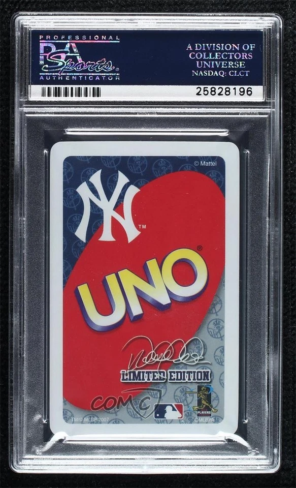 2007 Uno Derek Jeter Limited Edition Derek Jeter #SG PSA 10 GEM MT HOF - Image 2 of 2