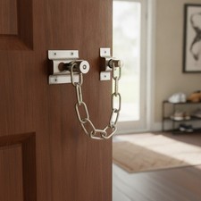 2 Pack Stainless Steel Door Chain Locks   Rust Resistant and Secure