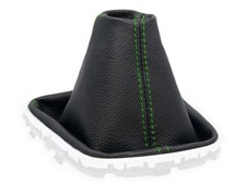 SCHALTMANSCHETTE FUR OPEL ASTRA K 2015-2021 SCHALTSACK ECHTELEDER NAHT GREEN