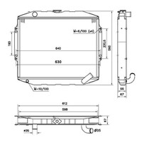 KüHler WasserküHler MotorküHler Kupfer FüR Mitsubishi Pajero Ii 2.5 Td 4WD