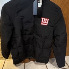 Antigua New York Giants NFL Football Team Apparel Black Hooded Jacket Size L
