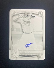 2025 Topps Bowman Draft Chrome Aidan West Auto Black Printing Plate 1/1 1ST QI95