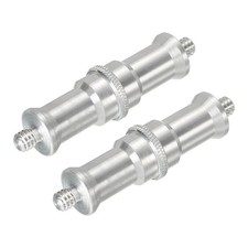 Light Stand Adapter 1/4 Male to 1/4 Male Converter Threaded Screw Adapter 2 Pack
