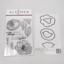 Altenew "Cherished Memories" Flower Leaves Stamp  Die Set