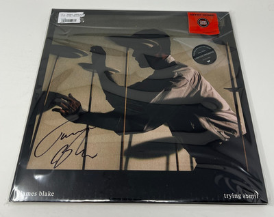 James Blake Trying Times White Vinyl Record 2LP Autographed SIGNED Cover