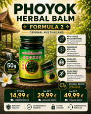 PHOYOK Herbal Balm Formula 2 50g Thai Kräute...