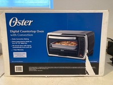 Oster Countertop Convection Oven Turbo Heat Tech Extra Large Brushed Chrome Nob