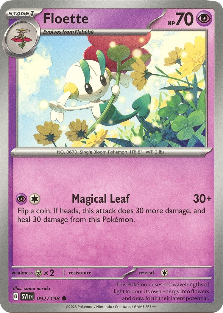 Floette 092/198 Scarlet & Violet Base Set Near Mint EN Pokemon